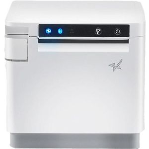 Star mC-Print3, USB, Bluetooth, Ethernet, iOS USB met SteadyLAN, Star CloudPRNT, 2 USB Host Poorten, Wit, Incl. voeding