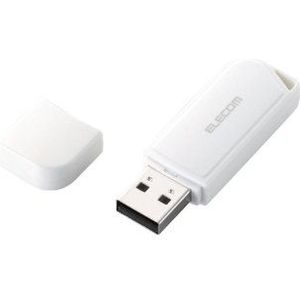 Elecom MF-HMU204GWH USB-flashdrive 4 GB USB Type-A 2.0 wit – USB-flashdrive (4 GB, USB Type-A, 2.0, kap, 9 g, wit)