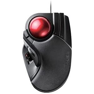 ELECOM - Trackball - Zwart - Kunststof - 8 Knoppen