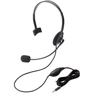 Elecom HS-HP21TBK hoofdtelefoon, éénfasig, hoofdband, zwart – audiohoofdtelefoon (PC/games, éénfasig, hoofdband, zwart, draaibaar, met kabel)