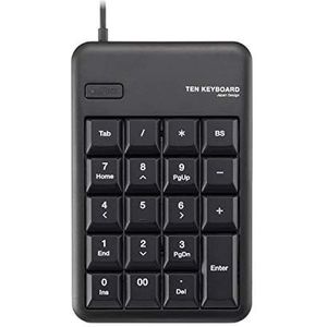 Elecom numerieke toetsenblok bedrade zwart TK-TCM011BK / RS