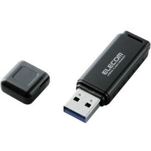 ELECOM USB Flash Drive 16GB USB3.0 Cap Loss Preventie [Zwart] MF-HSU3A16GBK (Japan Import)