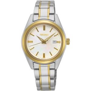 Seiko Uhr SUR636P1 Damen Edelstahl Perlmutt Zifferblatt