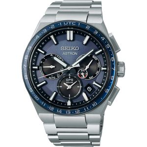 Seiko Astron - heren horloge - zilverkleurig met  band