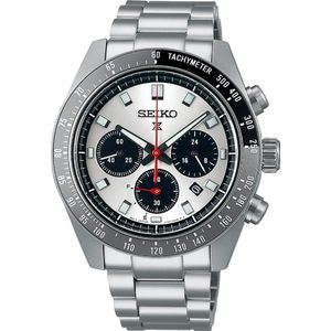 Seiko - Prospex - Solar Chronograaf - Staal - Zilverkleurige Wijzerplaat