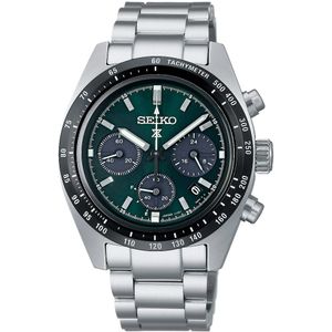 Seiko - SSC933P1 - Prospex Speedtimer Solar - Horloge - Zwart - Staal