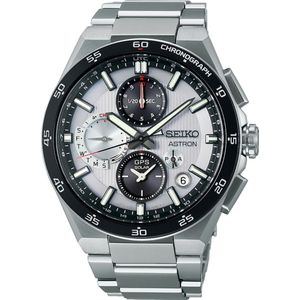 Seiko Astron - heren horloge - zilverkleurig met  band
