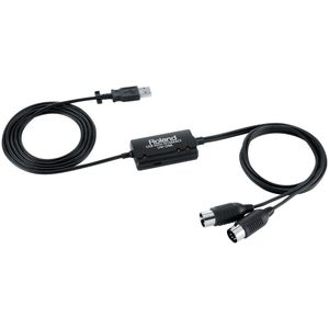 Roland UM-ONE MK2 USB MIDI-interface, compatibel met Mac, Windows en iOS besturingssystemen op iPad via Apple camera-aansluitset