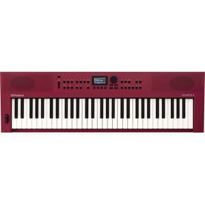GO:KEYS 3 muziekontwerptoetsenbord, toetsenbord met 61 toetsen, ZEN-Core-generator met meer dan 1000 geïntegreerde geluiden, stereoluidspreker, audio/MIDI via Bluetooth, donkerrood