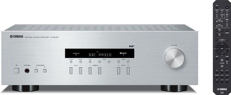 Yamaha RS-202DAB - Stereoreceiver - Zilver - Bluetooth Streaming - DAB Radio