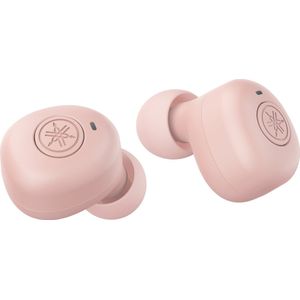 Yamaha TW-E3B Bluetooth-hoofdtelefoon – Draadloze in-ear hoofdtelefoon in roze – 6 uur afspeeltijd met één lading – Waterdicht (IPX5 certificering) – Incl. oplaadcase