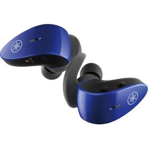 Yamaha TW-ES5A Sporthoofdtelefoon In-Ear, True Wireless Bluetooth, Listening Care, Waterdicht IPX7, Blauw