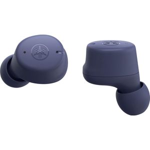 Yamaha TW-E3C Draadloze Bluetooth in-ear hoofdtelefoon met True Sound en heldere spraakopname, blauw
