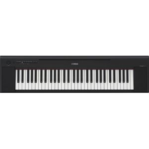 Yamaha NP-15B Piaggero Digitaal Keyboard in zwart, licht en draagbaar toetsenbord met 61 aanslaggevoelige toetsen en 15 klankkleuren