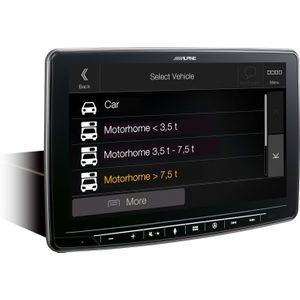 Alpine INE-F904DC Multimedia Navigatiesysteem voor Camper en Vrachtwagen