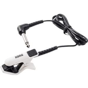 KORG CM-300-WHBK Improved Design Contact Microphone for clip-Type Tuners - White/Black