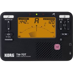 Korg TM70 Gecombineerde Metronoom en Chromatische Stemapparaten/Tuner - Zwart