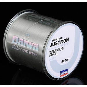 Vislijn Daiwa Justron nylon 500m Wit 0.50mm Nylon Draad Extra Sterk 18.4kg - Visdraad voor Zoetwater en Zoutwater