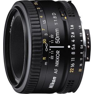 Nikon 50mm f/1.8D AF Nikkor - Cameralens - Zwart - Standaardobjectief