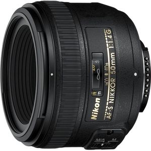 Nikon 2180 AF-S Nikkor 50mm 1:1,4G Objektiv (58mm Filtergewinde) schwarz