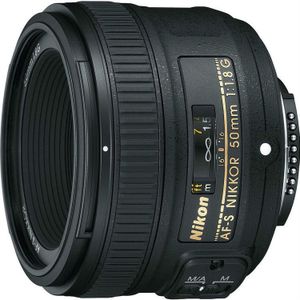 Nikon - AF-S 50mm F/1.8G - Objectief - Zwart - Geschikt voor Weinig Licht