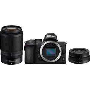Nikon Z50 - Systeemcamera - Dubbelzoomkit - + NIKKOR Z DX 16-50mm F/3.5-6.3 VR & NIKKOR Z DX 50-250mm F/4.5-6.3 VR-Lens