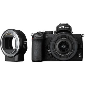 Nikon Z50 systeemcamera + 16-50mm f/3.5-6.3 VR + FTZ II adapter