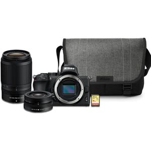 Nikon Z50 - Systeemcamera - + NIKKOR Z DX 16-50mm f/3.5-6.3 VR & NIKKOR Z DX 50-250mm f/4.5-6.3 VR-lens + cameratas + 16GB SD kaart