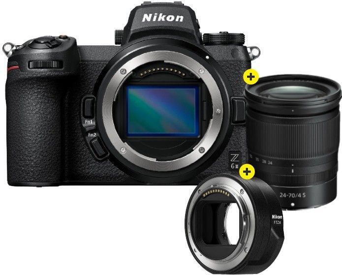 Nikon - Z6 II - Systeemcamera - Zwart - Inclusief 24-70mm F/4.0 S en FTZ II adapter