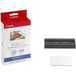 Canon KC-18IF Foto Sticker Inktjet 54x86mm - 10-pack met Inktcassette