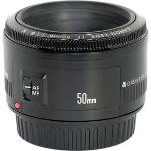 Canon - EF 50mm F/1.8 II - Objectief - Zwart - Glas