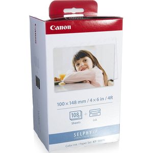 Canon - KP-108IP Fotopapier - 108 Vel Postcard Size - 148 x 100 mm