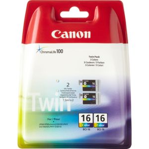 Canon BCI-16: 2 x inktcartridge kleur (origineel)
