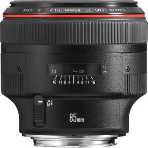 Canon - EF 85mm f/1.2L II USM - Lens - Zwart - Optische Prestaties