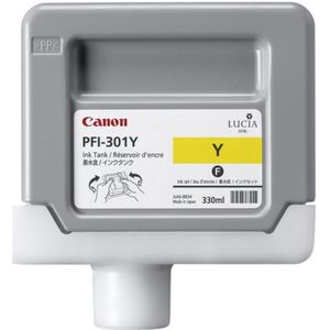 Canon PFI-301Y inkt cartridge geel (origineel)