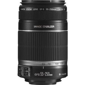 Canon EF-S 55-250mm f/4-5.6 IS SLR Telelens Zwart