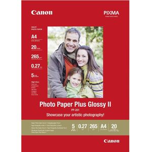 Canon Fotopapier PP-201 DIN A4 hochglänzend 265 g/qm 20 Blatt