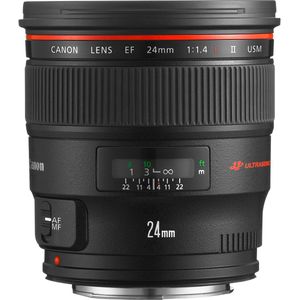 Canon - EF 24mm f/1.4L II USM - Lens - Zwart - Prime
