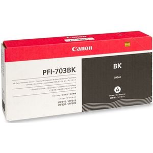 Canon PFI-703BK inkt cartridge zwart hoge capaciteit (origineel)