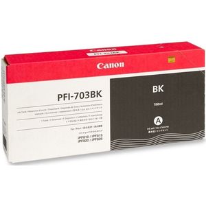 Canon PFI-703BK inktcartridge zwart hoge capaciteit (origineel)