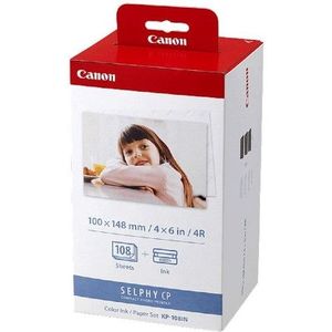 Canon KP-108IN Color Ink Paper Set for Selphy