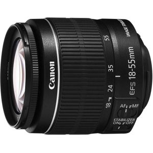 Canon Lens EF-S 18-55 mm/F 3,5-5,6 IS EF-S II 5121B005 IS MK II, zwart