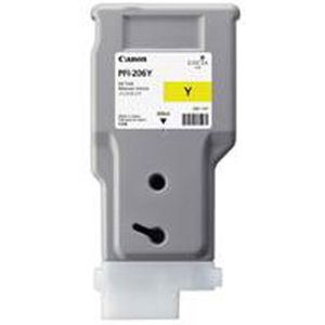 Canon PFI-206 Y - 300 ml - Gelb - original - Tintenbehälter - für imagePROGRAF iPF6400, iPF6400SE, IPF6450