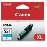 Canon CLI-551C XL inktcartridge cyaan hoge capaciteit (origineel)