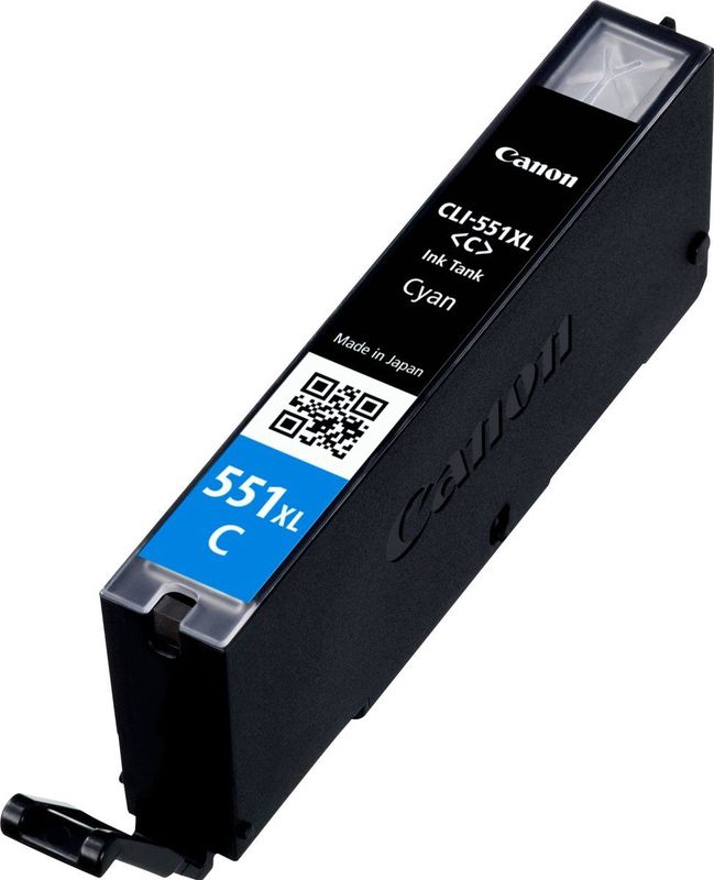 Canon - CLI-551 C XL - Inktcartridge - Cyaan - Inhoud: 11ml