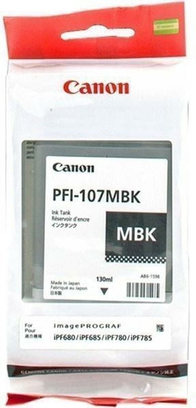 Canon PFI-107MBK inktcartridge mat zwart (origineel)