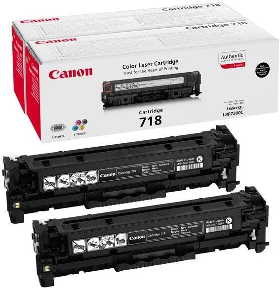 Canon Toner 718 BK Zwart