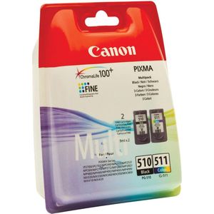 Canon PG-510 / CL-511 - Inktcartridge / Zwart / Kleur