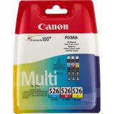 Canon CLI-526C/M/Y - Inktcartridge / Cyaan / Magenta / Geel