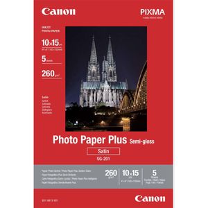 Canon SG-201 Semi-Gloss Photo Paper Plus 10 x 15 cm - 5 vel
